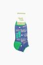 Blue Baby Elephants Bamboo Trainer Socks in Blue, Image 4 of 4