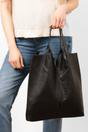Black Italian Leather Shoulder Bag, Image 4 of 4