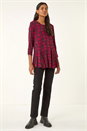 Red Printed Tunic Top, Image 2 of 5