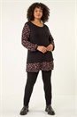 Black Curve Contrast Stretch Top, Image 2 of 5