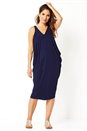 Navy  Jersey Slouch Dress, Image 4 of 5