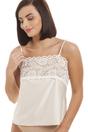 Ivory Camille Lingerie Ivory Satin Feel Lace Trim Camisole, Image 6 of 6