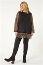 Tan Curve Animal Print 2 In 1 Top, Image 3 of 7