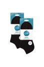 Black 6 Pack Trainer Ankle Socks, Image 2 of 3