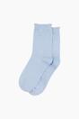 Light Blue Plain Combed Cotton Glitter Socks, Image 3 of 4