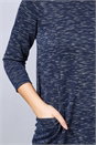 Navy  Pocket Tunic Dress, Image 4 of 4