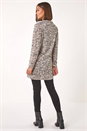 Grey Floral Print Cowl Neck Top, Image 3 of 5