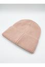 Light Pink Ribbed Beanie Hat, Image 4 of 4