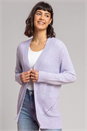 Lilac Tape Stitch Cardigan, Image 1 of 5