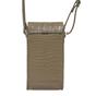 Khaki Assots London Khaki 'PETRA' Croc Real Leather Mobile Phone Crossbody Bag, Image 3 of 6