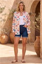 PINK Shell Print Textured Shirt, Image 2 of 4