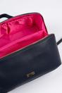 Navy Blue Etre Navy Blue Faux Leather Vanity Case Makeup Bag, Image 2 of 2