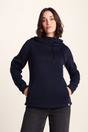 Navy Blue Acer Oversized Supersoft Fleece Hoody, Image 1 of 6