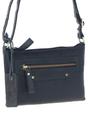 Navy Genuine Leather Crossbody Bag, Image 3 of 6