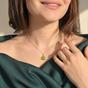 Silver Raw Peridot Sterling Silver August Birthstone Necklace, Image 3 of 5