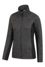 Black Idris Panelled Fleece Jacket, Image 4 of 5