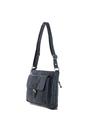 Navy Real Leather Vintage Medium  Shoulder Bag, Image 3 of 4