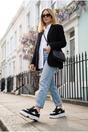 Black Genevieve Monochrome Chunky Sole Trainers, Image 3 of 4