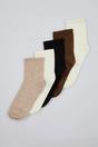 Multi 5 Pack Cotton Knit Crew Socks, Image 3 of 3