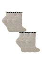 Beige 6 Pairs Ladies Short Alpaca Wool Moisture Wicking Socks, Image 1 of 2