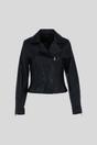 Black Ashwood Leather Black Real Veg Tanned Leather Plain Biker Jacket, Image 2 of 5