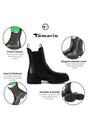 Black Tamaris Black Tamaris Womens Black High Chelsea Boots, Image 2 of 7