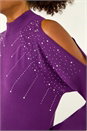 Purple Dusk Sparkle Shoulder Jumper Dress, Image 5 of 5