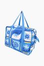 Blue Summery Double Handle Tote Bag, Image 2 of 3