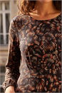 Navy  Speckled Print Dress, Image 4 of 4