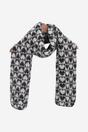 Black Heart Checkerboard Heavyweight Winter Scarf, Image 2 of 4