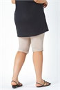 Natural  Curve Knee Length Elastic Waist  Shorts, Image 3 of 5