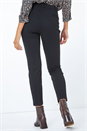Black Short Tapered Stretch Trousers, Image 4 of 4