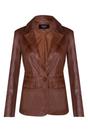 Tan Soft Leather Blazer Jacket-Apeldoorn, Image 2 of 5