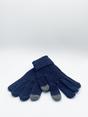 Black SVNX Black Textured Touchscreen Knitted Gloves, Image 2 of 2