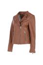 Tan Ashwood Leather Tan 'Vento' Real Leather Biker Jacket, Image 3 of 5