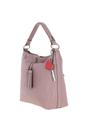 Pink 'Musette' Real Leather Hobo Bag, Image 4 of 5