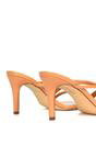Peach XY LONDON Peach 'Angel' Stiletto High Heel Mule Sandals, Image 6 of 6