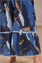 Blue Dusk Abstract Ric Rac Maxi Dress, Image 4 of 4