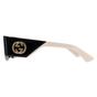 Black Gucci Black Rectangle Black with Ivory Grey GG1664S, Image 3 of 4