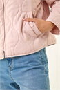 Light Pink Petite Quilted Puffer Jacket, Image 5 of 8