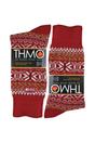 Red 1 Pack Vintage Nordic Thermal Thick Wool Blend Socks, Image 2 of 5