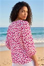 PINK Petite Ditsy Floral Button Up Blouse, Image 2 of 4