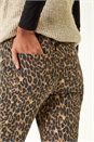 Brown Animal Print Stretch Jeggings , Image 5 of 5