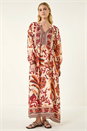 Stone Floral Border Print Maxi Dress , Image 2 of 5