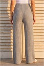 Grey Dusk Pleated Wide Leg Stretch Trouser, Image 3 of 4