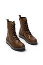 Brown Womens Leather Ankle Dress Boots-RAMI043, Image 2 of 5