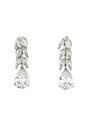 Silver Diva Collection Leaf Drop Earrings, Image 1 of 5