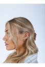 Silver Huggie Hoops, Image 2 of 4