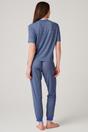 Blue "Boom Bloom!" Bamboo Pyjama Set, Image 3 of 6