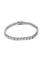 Silver Diva Dainty Tennis Bracelet, Image 1 of 5